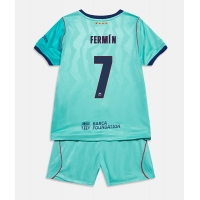 Barcelona Fermin Lopez #7 Tredje Tröja Barn 2026-27 Kortärmad (+ Korta byxor)